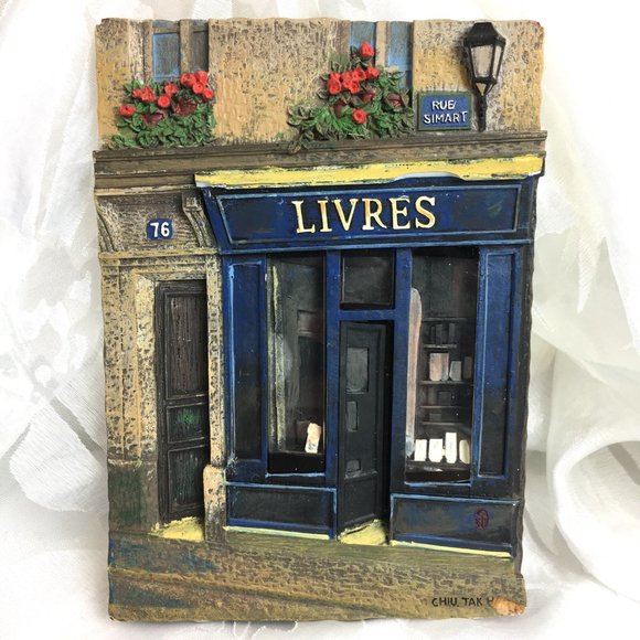 WALL Plaques Chiu Tak Hak Paris Store Front Vtg - Picture 2 of 8